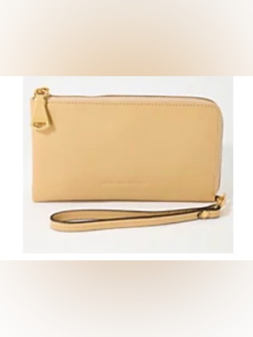 Aimee Kestenberg Leather Large Broadway Wristlet Wallet Camel NWT